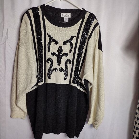 Vintage Reference Point sequined sweater - Picture 1 of 6